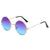 Punk Streetwear Solid Color Ac Round Frame Full Frame Women's Sunglasses