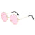 Punk Streetwear Solid Color Ac Round Frame Full Frame Women's Sunglasses