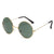 Punk Streetwear Solid Color Ac Round Frame Full Frame Women's Sunglasses