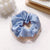 Pure Color Cute Girl Hair Scrunchies Chiffon Fabric Hair Scrunchies   Wholesale