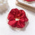 Pure Color Cute Girl Hair Scrunchies Chiffon Fabric Hair Scrunchies   Wholesale