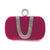 Purple Black Bright Red Solid Color Square Evening Bags