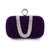 Purple Black Bright Red Solid Color Square Evening Bags