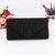 Purple Black Gold Polyester Satin Solid Color Square Evening Bags