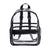 Pvc Solid Color Fashion Transparent Square Functional Backpack