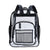 Pvc Solid Color Fashion Transparent Square Functional Backpack