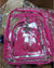 Pvc Solid Color Fashion Transparent Square Functional Backpack