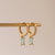 Rectangular Pendant Brass Fashion Earrings Wholesale Jewelry