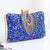 Red Green Royal Blue Pu Leather Water Droplets Square Evening Bags