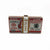 Red Purple Green Pu Leather Dollar Rhinestone Square Evening Bags