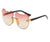 Retro Animal Ac Cat Eye Frameless Kids Sunglasses