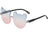 Retro Animal Ac Cat Eye Frameless Kids Sunglasses