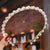 Retro Bow Knot Alloy Pearl Hair Band