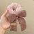 Retro Bow Knot Plush Hair Tie