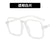 Retro Brown Sunglasses Half Frame Contrast Color Sunglasses