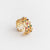 Retro Butterfly Copper Open Ring Plating Zircon Copper Rings