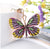 Retro Butterfly Zinc Alloy Inlay Rhinestones Women's Bag Pendant Keychain