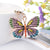 Retro Butterfly Zinc Alloy Inlay Rhinestones Women's Bag Pendant Keychain