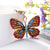 Retro Butterfly Zinc Alloy Inlay Rhinestones Women's Bag Pendant Keychain