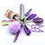 Retro Classic Style Color Block Stripe Flower Cloth Resin Self-defense Unisex Keychain