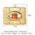 Retro Classic Style Devil's Eye Titanium Steel Plating Inlay Zircon Charms