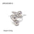 Retro Classic Style Oval Heart Shape Snake Stainless Steel Inlay Zircon Rings