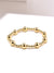 Retro Classic Style Round Copper Beaded Handmade Plating Gold Plated Bracelets