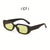 Retro Color Block Ac Oval Frame Full Frame Women's Sunglasses