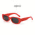 Retro Color Block Ac Oval Frame Full Frame Women's Sunglasses