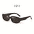 Retro Color Block Ac Oval Frame Full Frame Women's Sunglasses