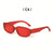 Retro Color Block Ac Oval Frame Full Frame Women's Sunglasses