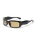 Retro Color Block Ac Square Full Frame Men's Sunglasses