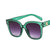 Retro Color Block Ac Uv Protection Square Full Frame Women's Sunglasses