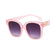 Retro Color Block Ac Uv Protection Square Full Frame Women's Sunglasses