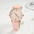 Retro Color Block Buckle Quartz Women's Watches