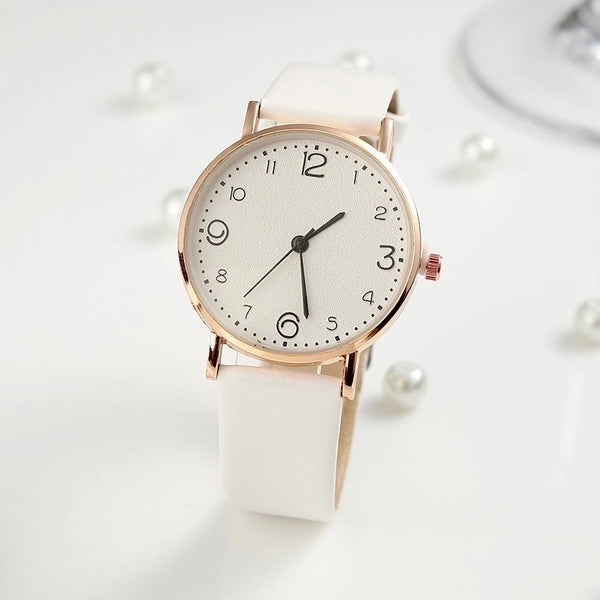 Retro Color Block Buckle Quartz Women's Watches