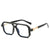 Retro Color Block Pc Square Full Frame Men's Sunglasses