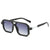 Retro Color Block Pc Square Full Frame Men's Sunglasses