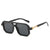 Retro Color Block Pc Square Full Frame Men's Sunglasses