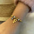 Retro Commute Letter Eye Stainless Steel Inlay Rhinestones Bracelets