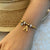 Retro Commute Letter Eye Stainless Steel Inlay Rhinestones Bracelets