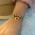 Retro Commute Letter Eye Stainless Steel Inlay Rhinestones Bracelets