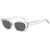 Retro Commute Solid Color Resin Cat Eye Full Frame Women's Sunglasses