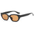 Retro Commute Solid Color Resin Cat Eye Full Frame Women's Sunglasses