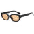 Retro Commute Solid Color Resin Cat Eye Full Frame Women's Sunglasses