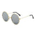 Retro Cool Style Colorful Pc Round Frame Clips Men's Sunglasses