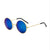 Retro Cool Style Colorful Pc Round Frame Clips Men's Sunglasses