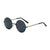 Retro Cool Style Colorful Pc Round Frame Clips Men's Sunglasses