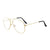 Retro Cool Style Gradient Color Pc Square Clips Men's Sunglasses