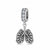 Retro Cross Heart Sterling Silver Inlay Zircon Pendants Jewelry Accessories